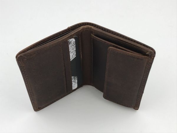 Maverick the original wallet led brown (mavto06603 the original lea credcard wallet + coin pocket) - Stiletto Schoenen (Oudenaarde)