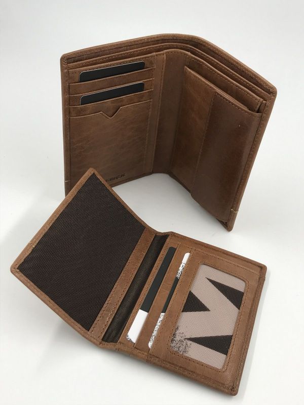 Maverick wallet RFID led cognac (mavrg03125 wallet RFID rough gear lea cog+remov cardh) - Stiletto Schoenen (Oudenaarde)