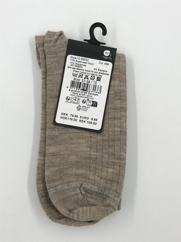 mp Denmark erina wool rib socks (59532 color489 erina wool rib socks) - Stiletto Schoenen (Oudenaarde)