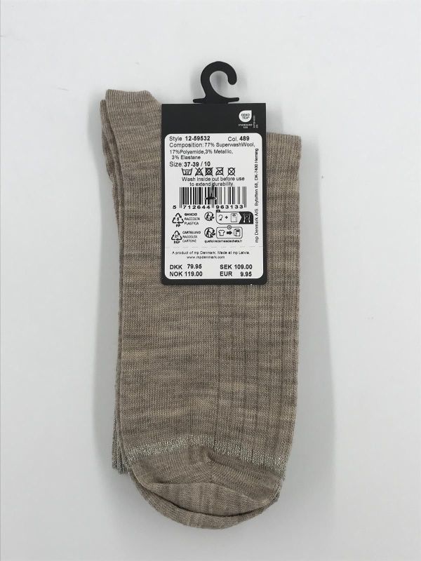 mp Denmark erina wool rib socks (59532 color 489  erina wool rib socks) - Stiletto Schoenen (Oudenaarde)