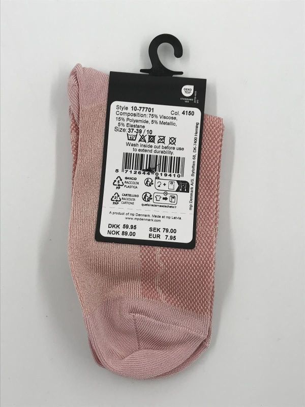 mp Denmark ginny socks silver pink (12-77701-4150) - Stiletto Schoenen (Oudenaarde)