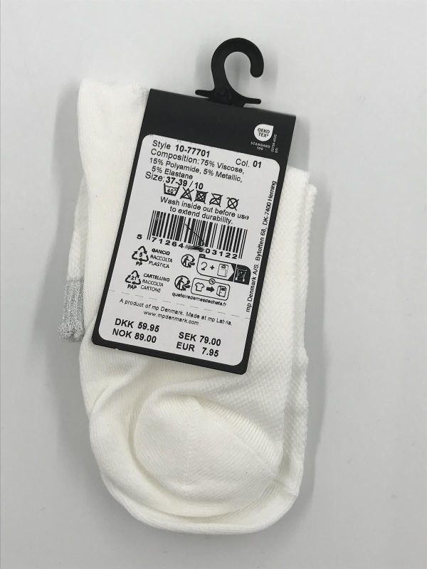 mp Denmark ginny socks white (12-77701-1) - Stiletto Schoenen (Oudenaarde)