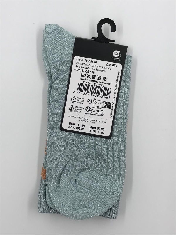 mp Denmark nohl socks slate blue (12-79688-679) - Stiletto Schoenen (Oudenaarde)