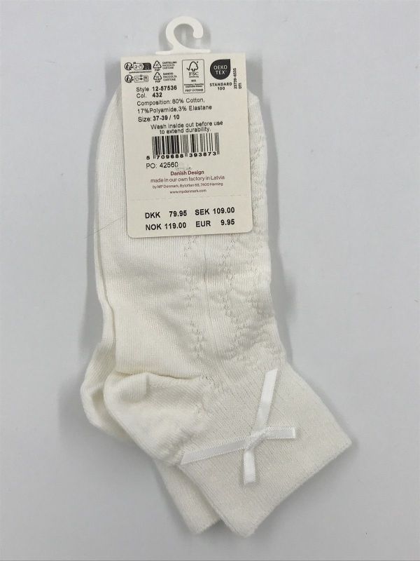 mp Denmark vivian short socks bow (57536 color432 una short socks bow) - Stiletto Schoenen (Oudenaarde)