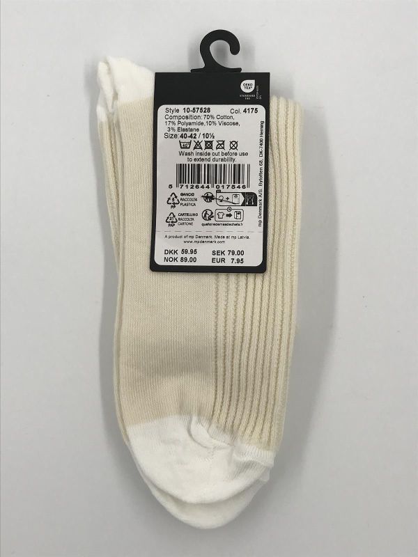 mp Denmark vivian short socks cream (12-57528-4175) - Stiletto Schoenen (Oudenaarde)