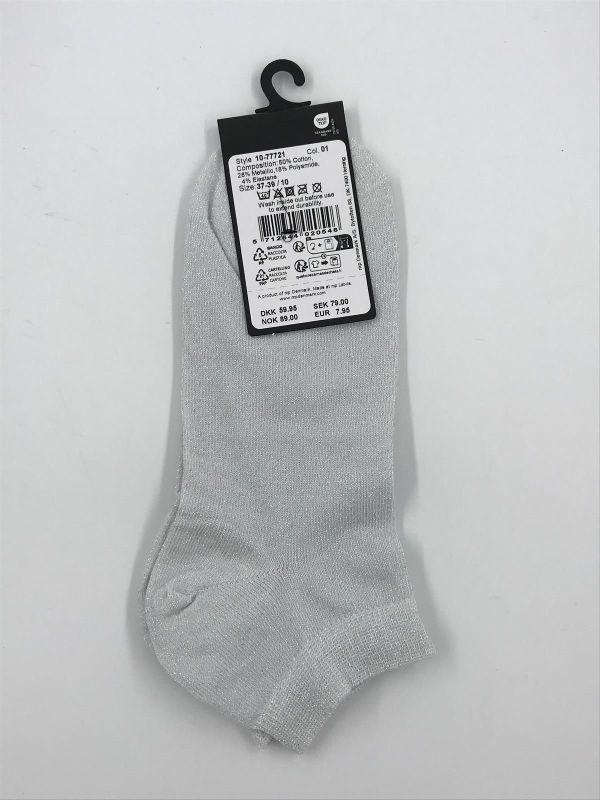 mp Denmark zoe sneaker socks zilver (12-77721-1) - Stiletto Schoenen (Oudenaarde)