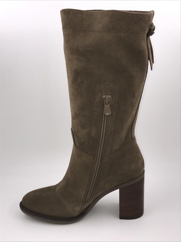 NG dam 3/4 laars suède taupe (I014046D) - Stiletto Schoenen (Oudenaarde)