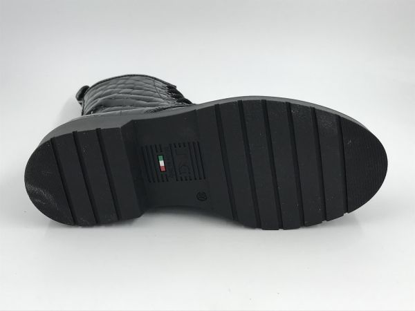 NG dam bot led croc zwart (I309181D 100 sioux perl nero tr padova l) - Stiletto Schoenen (Oudenaarde)