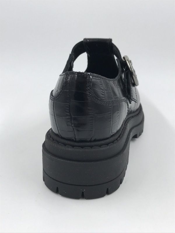 NG dam gesp led croc zwart (I411415D 100 zeus nero) - Stiletto Schoenen (Oudenaarde)