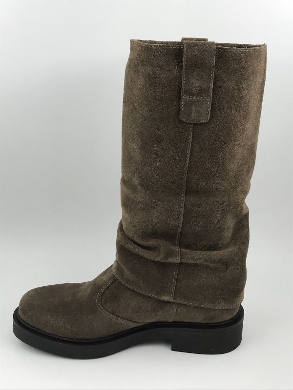 NG dam Llaars suède taupe (I618001D 427 velour spago) - Stiletto Schoenen (Oudenaarde)