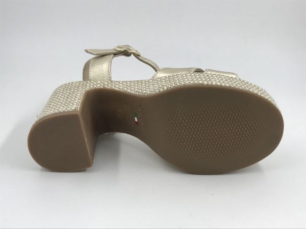 NG dam sand led metallic goud (E513631D 418) - Stiletto Schoenen (Oudenaarde)