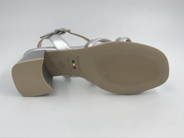 NG dam sand led metallic zilver (E513280D 700) - Stiletto Schoenen (Oudenaarde)