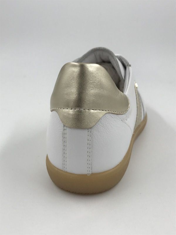 NG dam sneaker led wit/goud (E512851D 707) - Stiletto Schoenen (Oudenaarde)