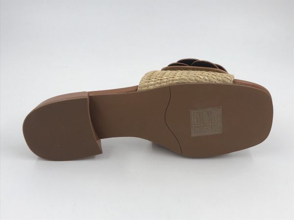 Noa Harm dam slipper cognac (10266p m07) - Stiletto Schoenen (Oudenaarde)