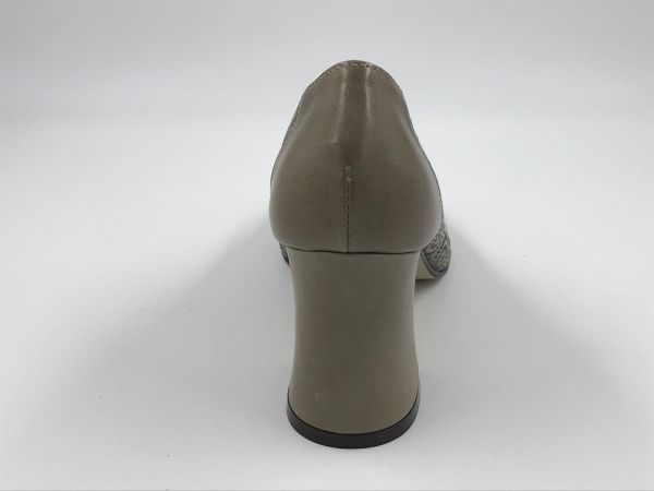 Noë dam Peeptoe led taupe (NI423024) - Stiletto Schoenen (Oudenaarde)