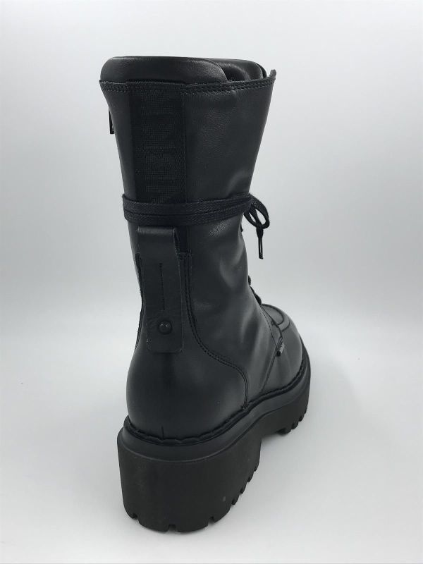 nubikk dam bot led zwart (21040800 fae aubine black leather) - Stiletto Schoenen (Oudenaarde)