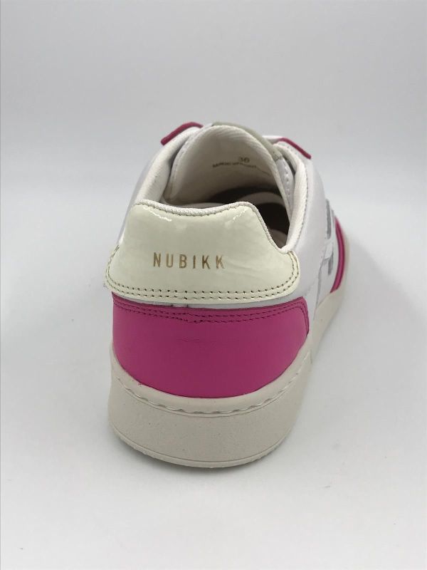 nubikk dam  sneaker leder wit/roze (21067000 blueberry pulse white/pink) - Stiletto Schoenen (Oudenaarde)