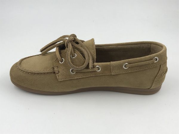 Pavement dam bootschoen suède camel (marin 24.128 taupe suède 174) - Stiletto Schoenen (Oudenaarde)
