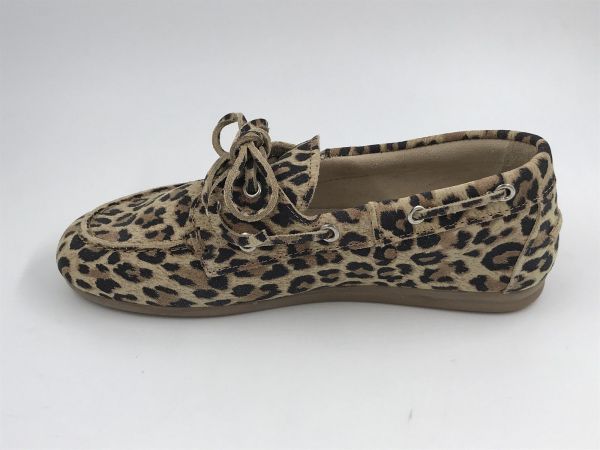 Pavement dam bootschoen suède leopard (marin 24.128 850 leo suède) - Stiletto Schoenen (Oudenaarde)