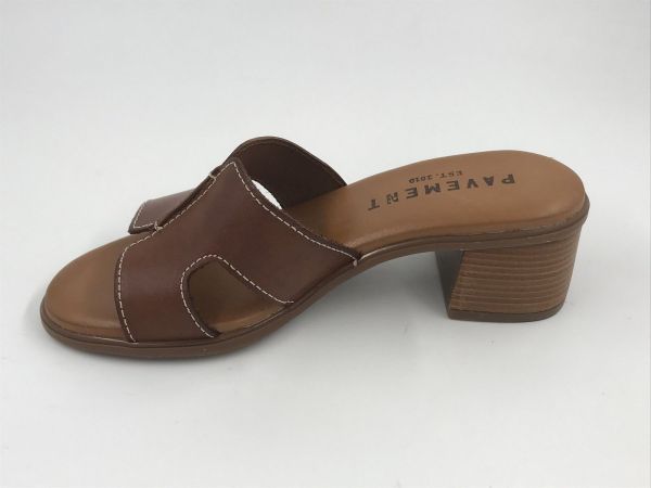 Pavement dam slipper led bruin (pam heels TY10) - Stiletto Schoenen (Oudenaarde)