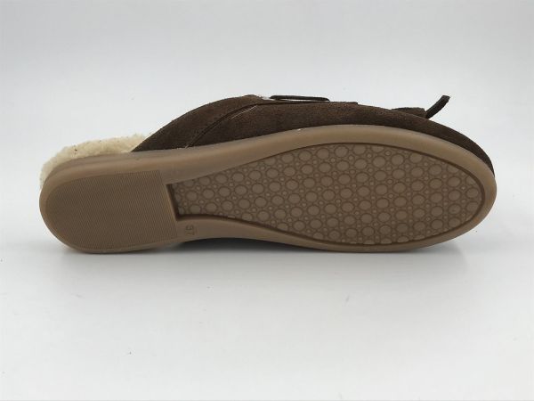 Pavement dam slipper suède brown (yasma lace 26.190 brown suède 347) - Stiletto Schoenen (Oudenaarde)
