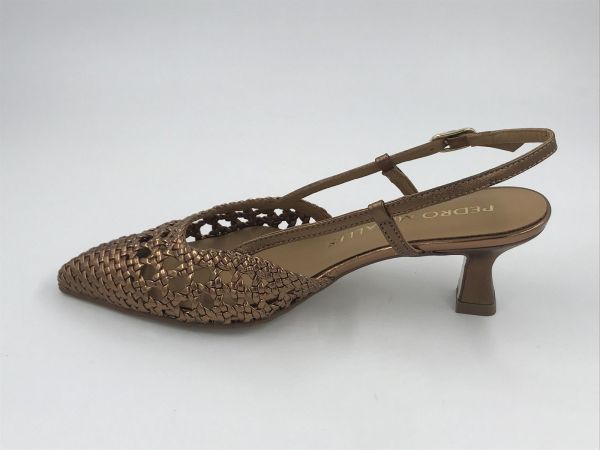 Pedro Miralles dec/sand led tressé brons (18635) - Stiletto Schoenen (Oudenaarde)