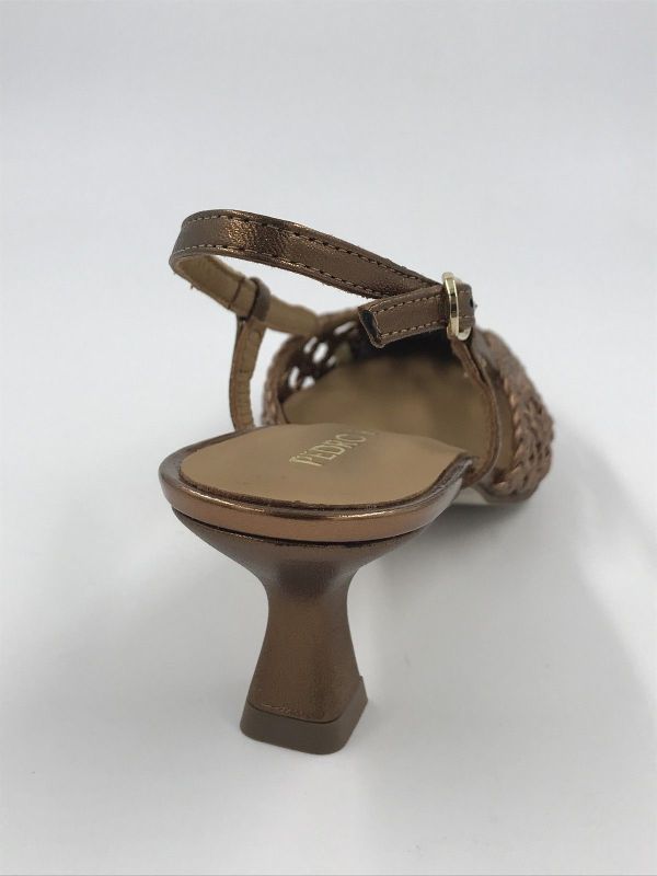 Pedro Miralles dec/sand led tressé brons (18635) - Stiletto Schoenen (Oudenaarde)