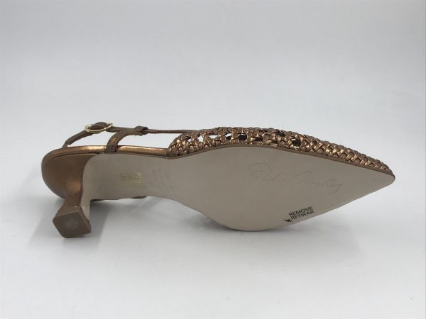 Pedro Miralles dec/sand led tressé brons (18635) - Stiletto Schoenen (Oudenaarde)