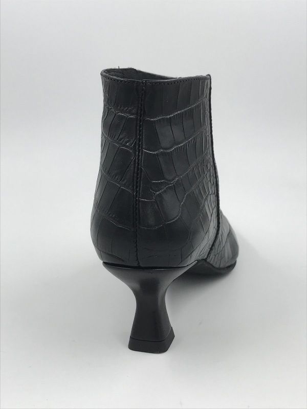 Pedro Miralles Klaars led croco zwart (24395) - Stiletto Schoenen (Oudenaarde)