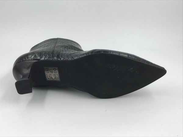Pedro Miralles Klaars led croco zwart (24395) - Stiletto Schoenen (Oudenaarde)