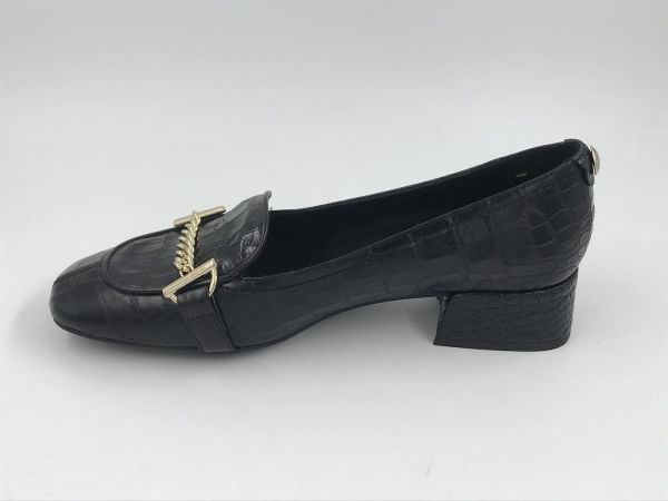 Pedro Miralles moc led croco zwart (24186) - Stiletto Schoenen (Oudenaarde)
