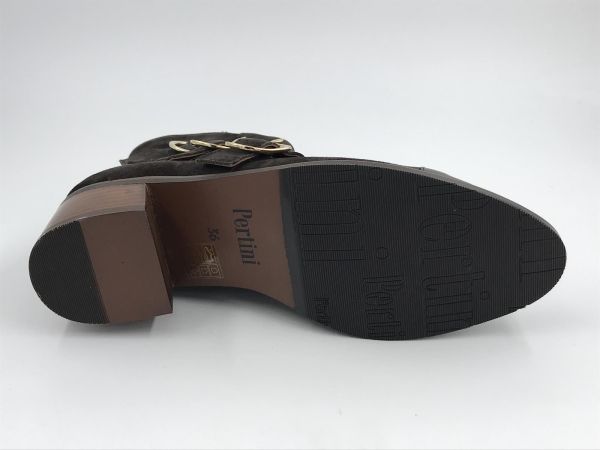 Pert dam Klaars suède bruin (242W32780D2 patron bronzo faraon testa) - Stiletto Schoenen (Oudenaarde)