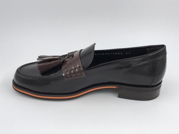 Pert dam moc glansled bruin (242W32746D2 pulido fondente) - Stiletto Schoenen (Oudenaarde)