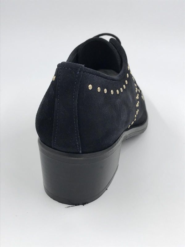 Pert dam mol suède studs blauw (242W32781D3 faraon pacific) - Stiletto Schoenen (Oudenaarde)