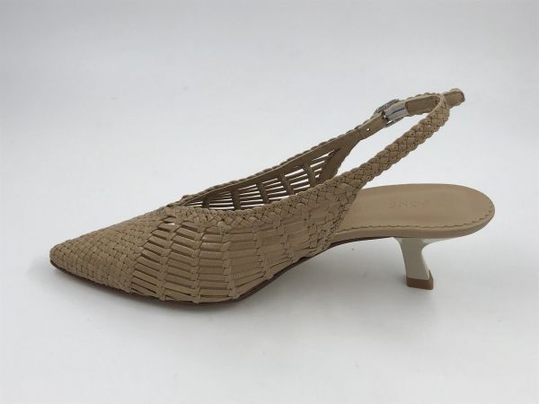 PQ dam dec/sand led tressé taupe (11953.000 trz taupe) - Stiletto Schoenen (Oudenaarde)
