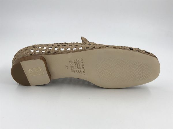 PQ dam moc led tressé taupe (12145.000 trz taupe) - Stiletto Schoenen (Oudenaarde)