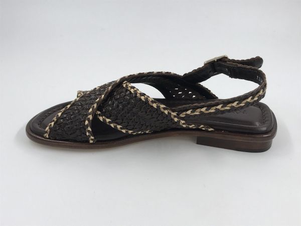 PQ dam sand led tressé bruin (11965.000 trz café, oassi, arena) - Stiletto Schoenen (Oudenaarde)