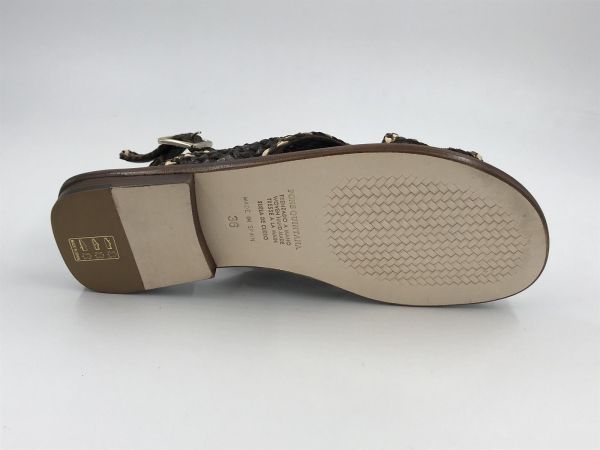 PQ dam sand led tressé bruin (11965.000 trz café, oassi, arena) - Stiletto Schoenen (Oudenaarde)
