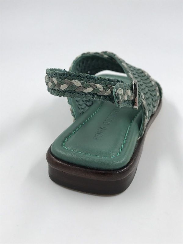 PQ dam sand led tressé mint groen (11965.000 trz petrol) - Stiletto Schoenen (Oudenaarde)