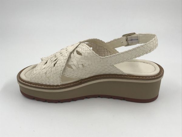 PQ dam sand led tressé off white (12109.000 salinas wet, dongola salinas) - Stiletto Schoenen (Oudenaarde)
