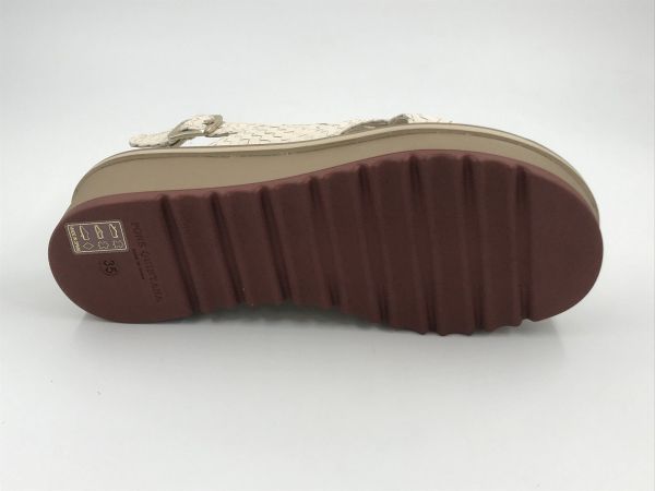 PQ dam sand led tressé off white (12109.000 salinas wet, dongola salinas) - Stiletto Schoenen (Oudenaarde)