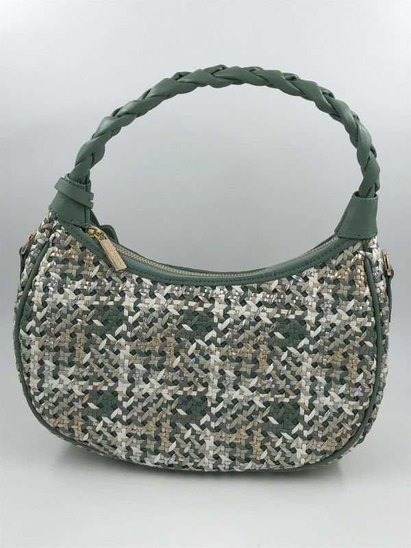 PQ handtas led tressé mint multi (V19906BO sa 296 multi) - Stiletto Schoenen (Oudenaarde)