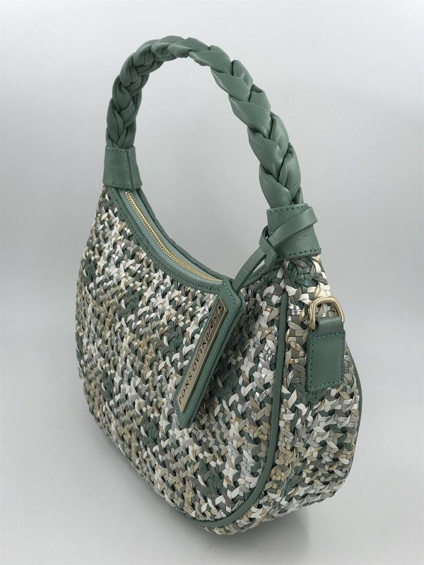PQ handtas led tressé mint multi (V19906BO sa 296 multi) - Stiletto Schoenen (Oudenaarde)