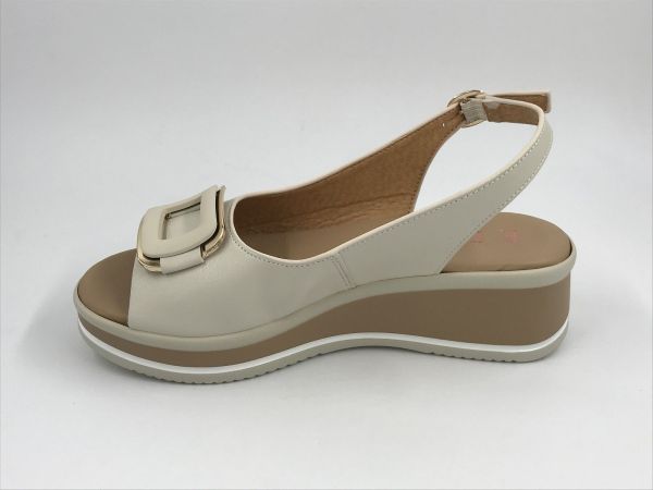 Repo dam sand sleehak offwhite (12224 avorio) - Stiletto Schoenen (Oudenaarde)