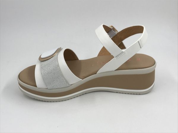 Repo dam sand sleehak wit (12223 bianco) - Stiletto Schoenen (Oudenaarde)