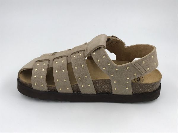 Scholl dam sand suède beige scuro (beatriz fisherman F00758 LeaSue beige scuro) - Stiletto Schoenen (Oudenaarde)