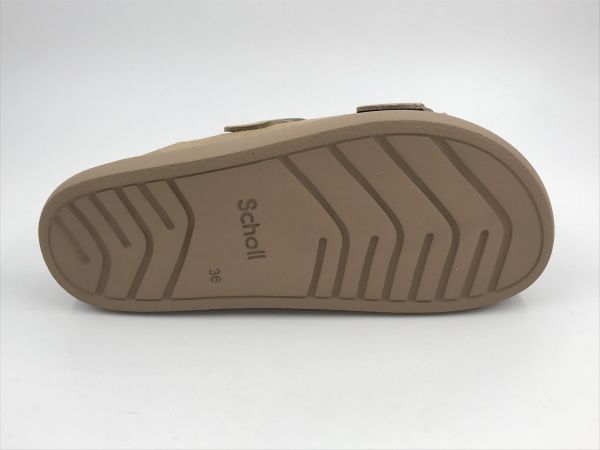 Scholl dam slip beige scuro (noelle chunky F32249) - Stiletto Schoenen (Oudenaarde)