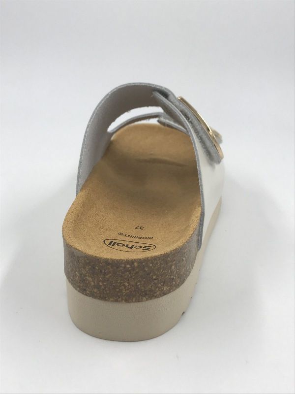 Scholl dam slip lea bianco sporco (monterey 2 straps F00773 Lea-W bianco sporco) - Stiletto Schoenen (Oudenaarde)