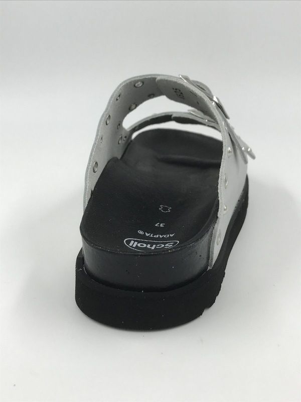 Scholl dam slip metled argenta (beatriz F00910 1057 LeaMet argento) - Stiletto Schoenen (Oudenaarde)