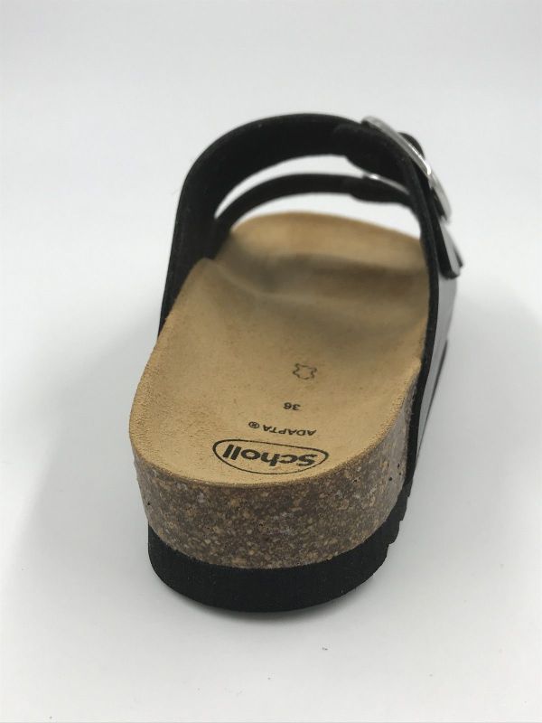 Scholl dam slip metsynt antracite (josephine F32168 LamSyn2 antracite) - Stiletto Schoenen (Oudenaarde)